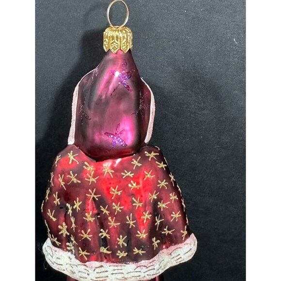 Christopher Radko Velvet Plum Nicholas Glass Santa Ornament 1998 with Box and Ta - Picture 9 of 15